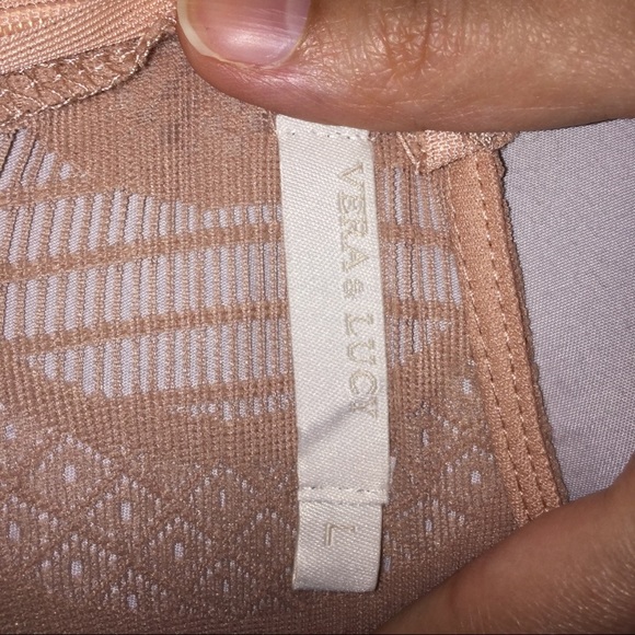 Sleeveless Lace Neutral Nude Pink Bodysuit Crochet Vera & Lucy​ - Picture 8 of 8